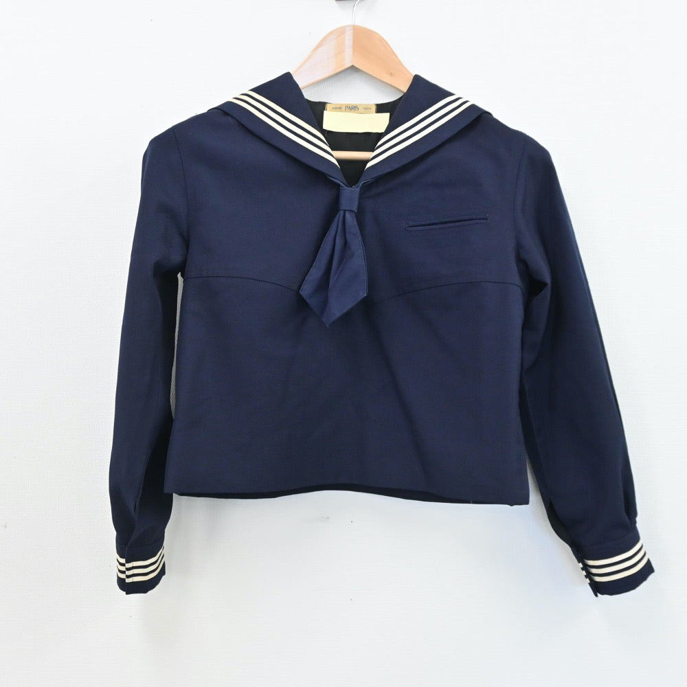 【中古】東京都 十文字高等学校 女子制服 2点（セーラー服・ジャンパースカート）sf008789