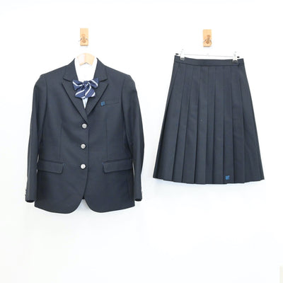 【中古】大阪府 上宮太子高等学校 女子制服 5点（ブレザー・シャツ・スカート）sf008805