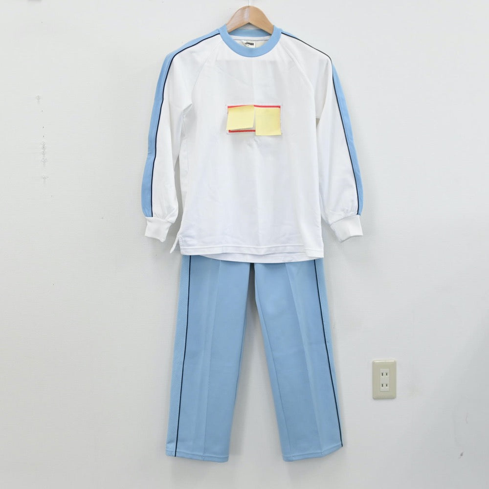 【中古】岐阜県 聖マリア女学院中学校・高等学校 女子制服 2点（ジャージ 上・ジャージ 下）sf008836