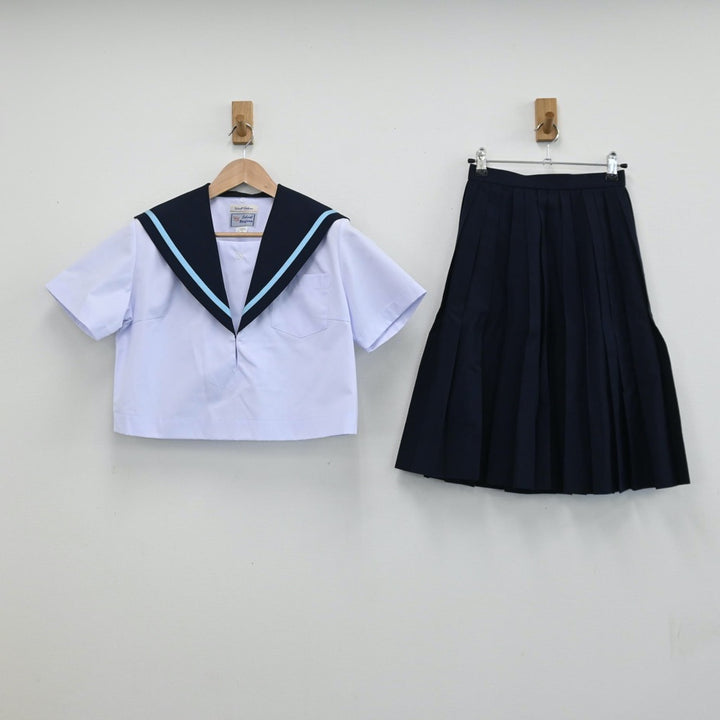 中古制服】愛知県 日進高等学校 女子制服 2点（セーラー服
