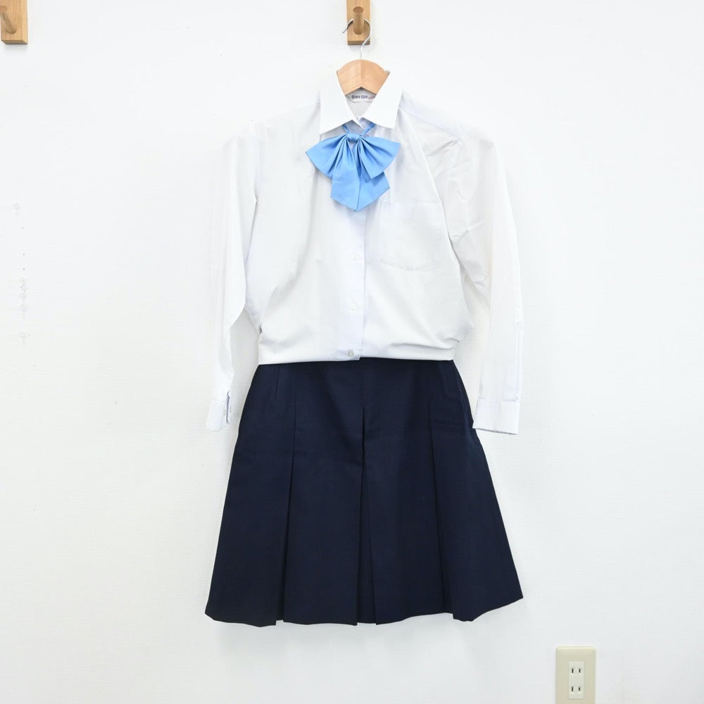 【中古】愛知県 旭野高等学校 女子制服 5点（ブレザー・シャツ・スカート）sf008849