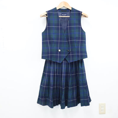 【中古】栃木県 宇都宮白楊高等学校 女子制服 4点（ブレザー・ベスト・スカート）sf008857