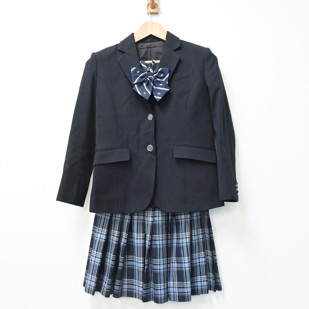 【中古】神奈川県 藤嶺学園鵠沼高等学校 女子制服 4点（ブレザー・スカート）sf008873