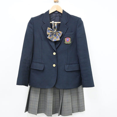 【中古】茨城県 茨城県立牛久栄進高等学校 女子制服 4点（ブレザー・スカート）sf008903