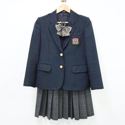 【中古】茨城県 茨城県立牛久栄進高等学校 女子制服 4点（ブレザー・スカート）sf008903