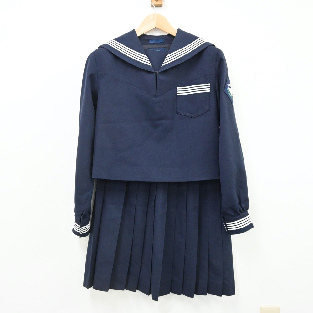 【中古】宮城県 常磐木学園高等学校 女子制服 2点（セーラー服・スカート）sf008911