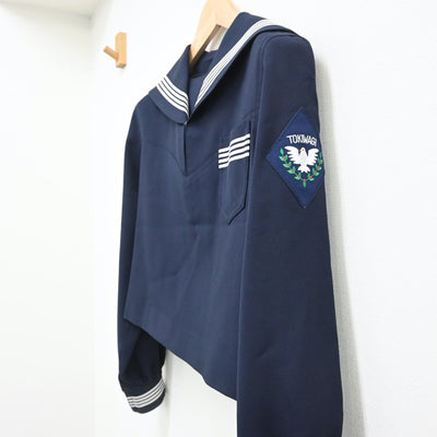 【中古】宮城県 常磐木学園高等学校 女子制服 2点（セーラー服・スカート）sf008911