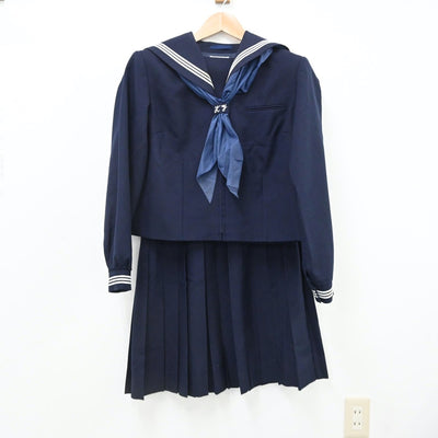 【中古】東京都 神谷中学校 女子制服 5点（セーラー服・ジャンパースカート・スカート）sf008931