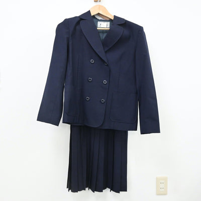 【中古】愛知県 椙山女学園高等学校 女子制服 2点（ブレザー・ジャンパースカート）sf008941