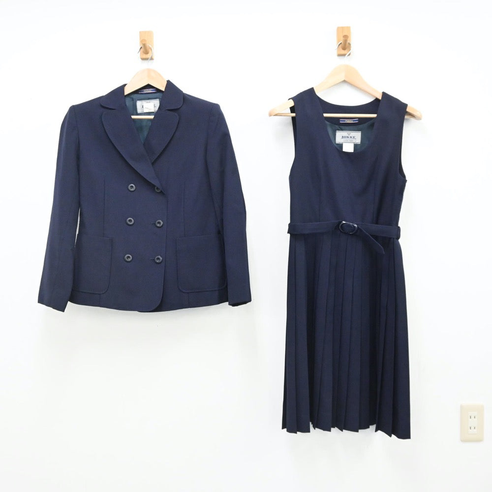 【中古】愛知県 椙山女学園高等学校 女子制服 2点（ブレザー・ジャンパースカート）sf008941