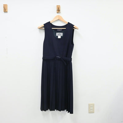 【中古】愛知県 椙山女学園高等学校 女子制服 2点（ブレザー・ジャンパースカート）sf008941