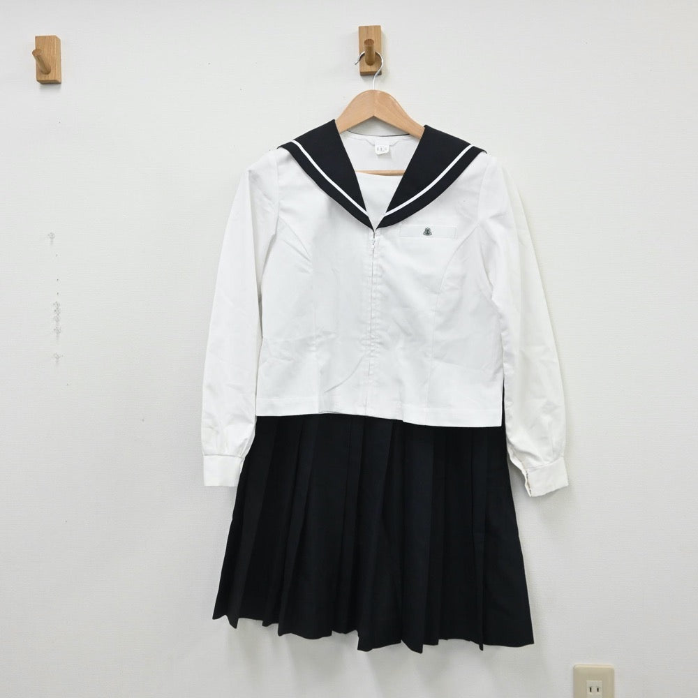 【中古】愛知県 愛知県立惟信高等学校 女子制服 5点（セーラー服・セーラー服・スカート）sf008946