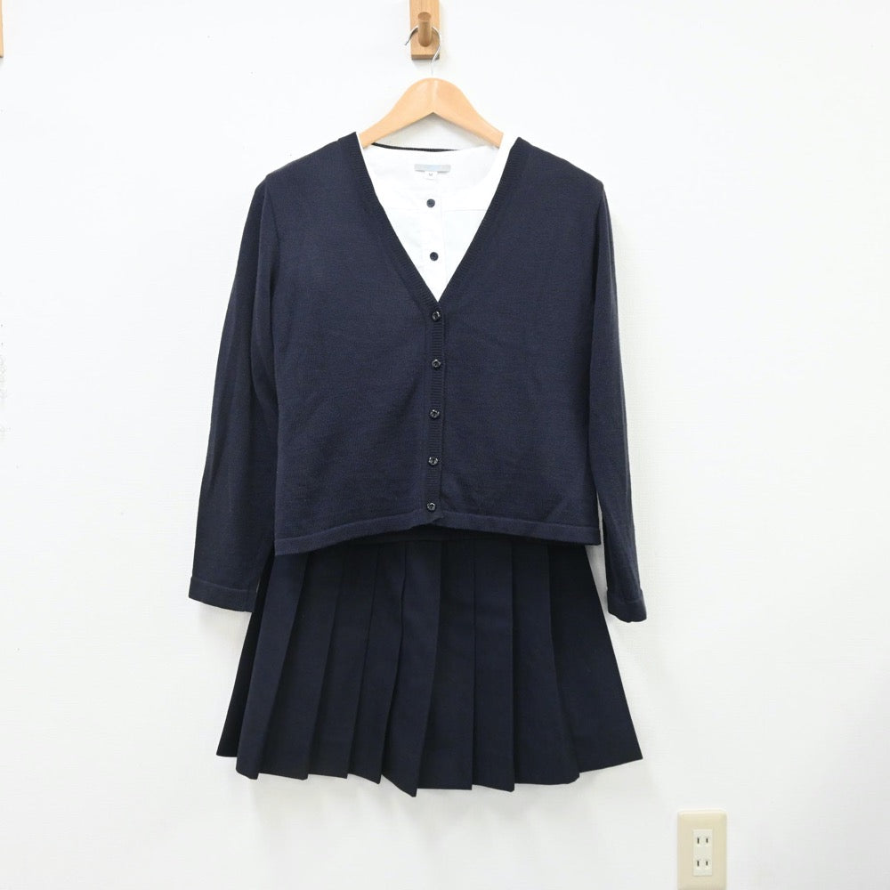 【中古】東京都 板橋有徳高等学校 女子制服 4点（セーラー服・シャツ・ニット・スカート）sf008955