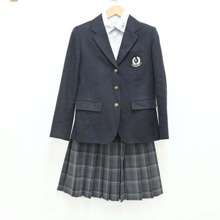 中古制服】兵庫県 尼崎西高等学校 女子制服 5点（ブレザー・シャツ・シャツ・ニット・スカート）sf008971【リサイクル学生服】 |  中古制服通販パレイド