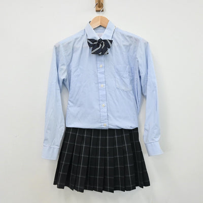 【中古】東京都 足立高等学校 女子制服 4点（ブレザー・シャツ・スカート）sf008993