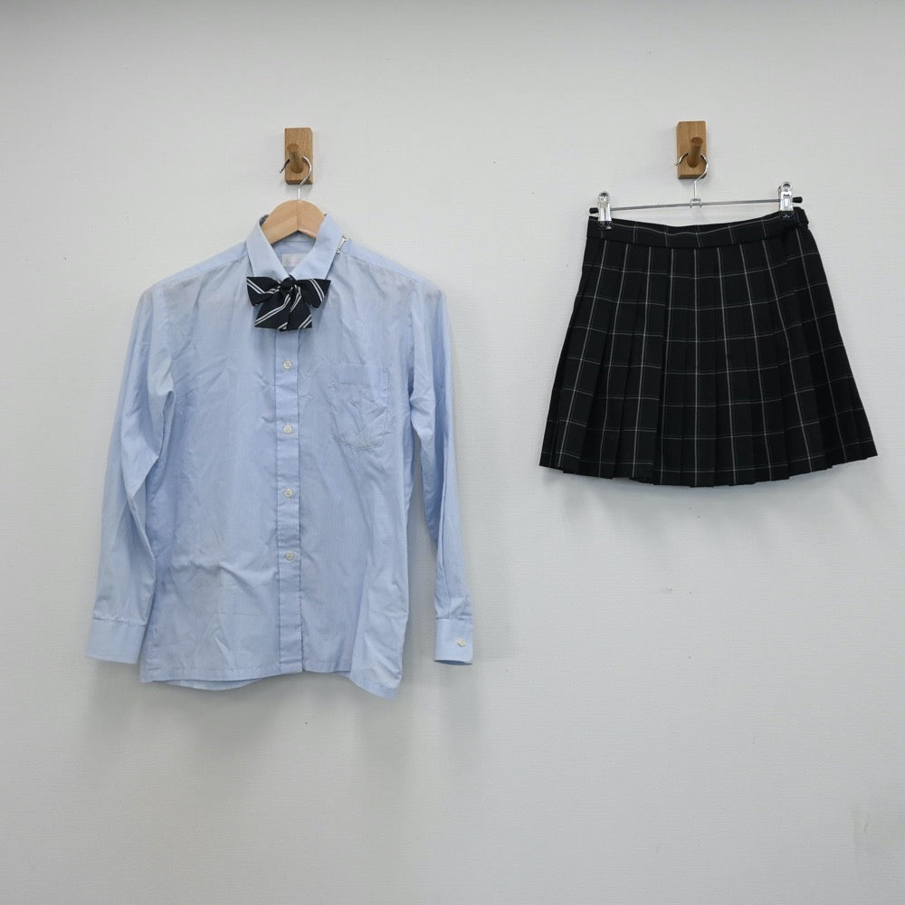 【中古】東京都 足立高等学校 女子制服 4点（ブレザー・シャツ・スカート）sf008993