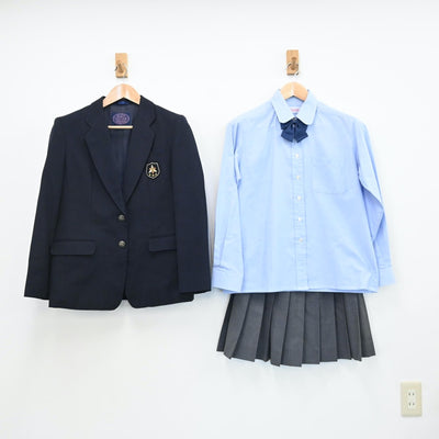 【中古】埼玉県 東京農業大学第三高等学校 女子制服 4点（ブレザー・シャツ・スカート）sf008995