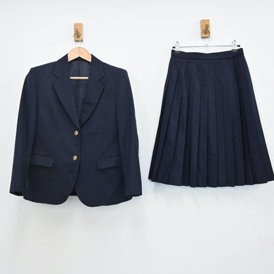 【中古】長野県 高瀬中学校 女子制服 4点（ブレザー・ベスト・ベスト・スカート）sf009029
