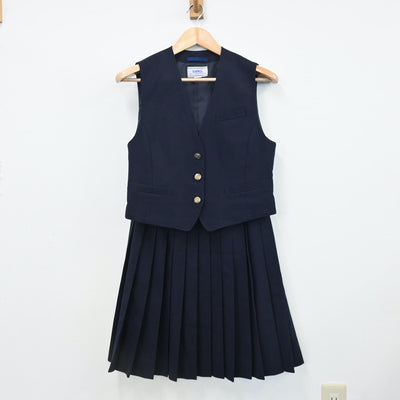 【中古】長野県 高瀬中学校 女子制服 4点（ブレザー・ベスト・ベスト・スカート）sf009029