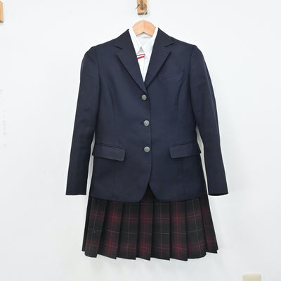 【中古】静岡県 静岡県立浜松大平高等学校 女子制服 5点（ブレザー・ニット・シャツ・スカート）sf009031