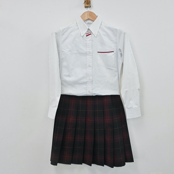 【中古】静岡県 静岡県立浜松大平高等学校 女子制服 5点（ブレザー・ニット・シャツ・スカート）sf009031