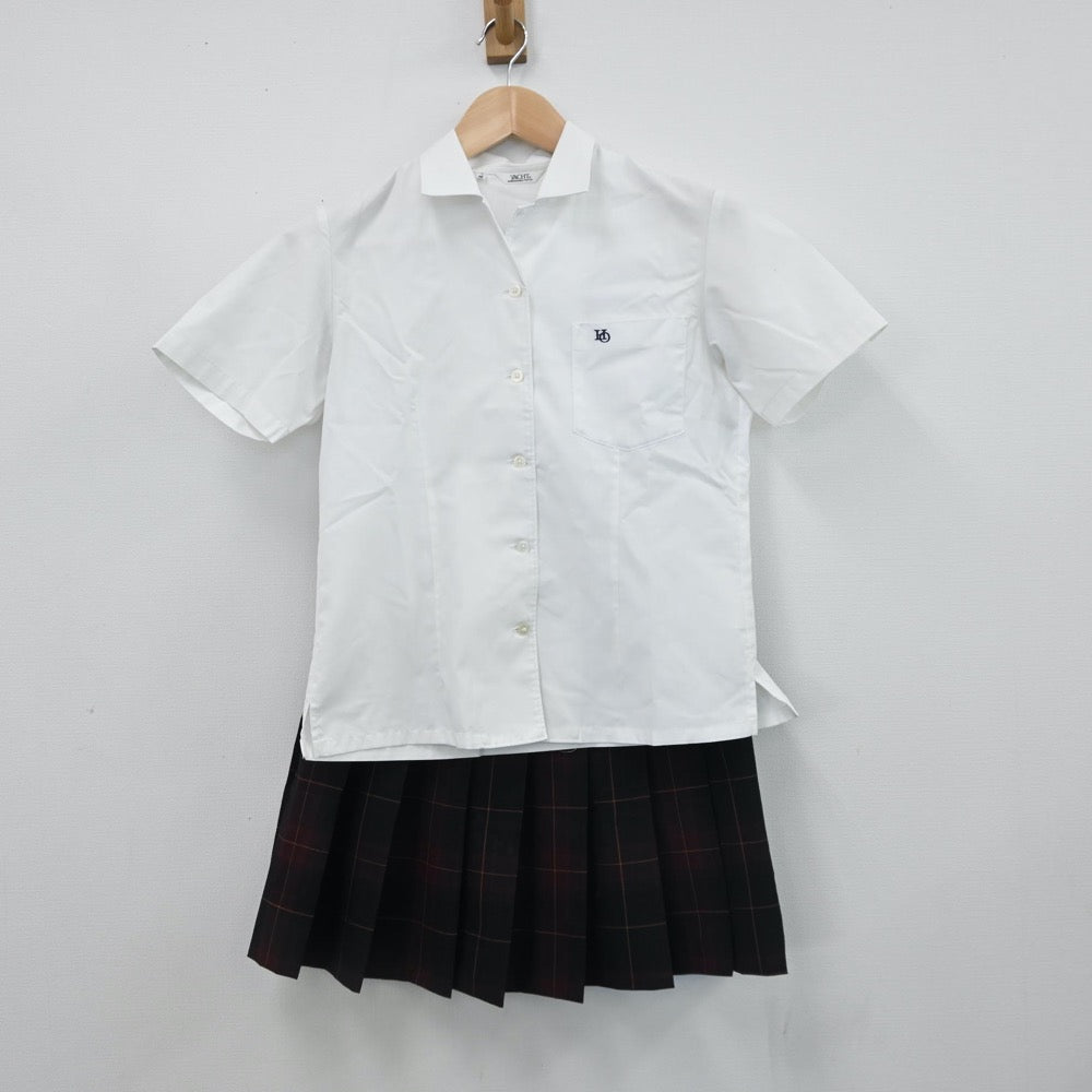 【中古】静岡県 静岡県立浜松大平台高等学校 女子制服 5点（ニットベスト・シャツ・スカート）sf009033