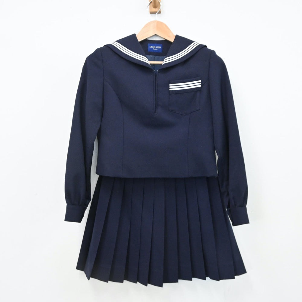 【中古】北海道 札幌北高等学校 女子制服 2点（セーラー服・スカート）sf009038