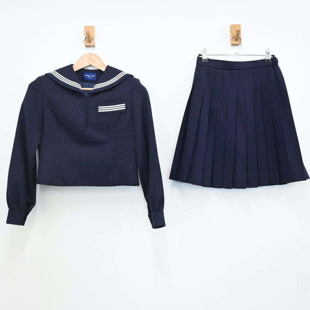 【中古】北海道 札幌北高等学校 女子制服 2点（セーラー服・スカート）sf009038