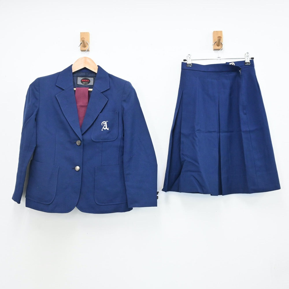 【中古】神奈川県 海老名市立有馬中学校 女子制服 4点（ブレザー・ベスト・スカート）sf009040