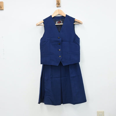 【中古】神奈川県 海老名市立有馬中学校 女子制服 4点（ブレザー・ベスト・スカート）sf009040