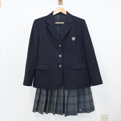 【中古】埼玉県 武南高等学校 女子制服 4点（ブレザー・ニット・スカート）sf009043