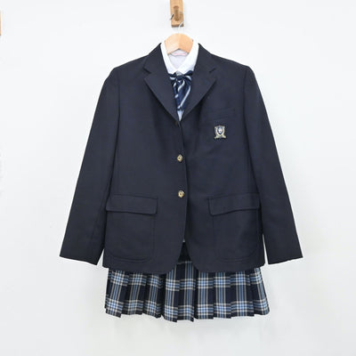 【中古】東京都 修徳高等学校 女子制服 5点（ブレザー・シャツ・スカート）sf009050