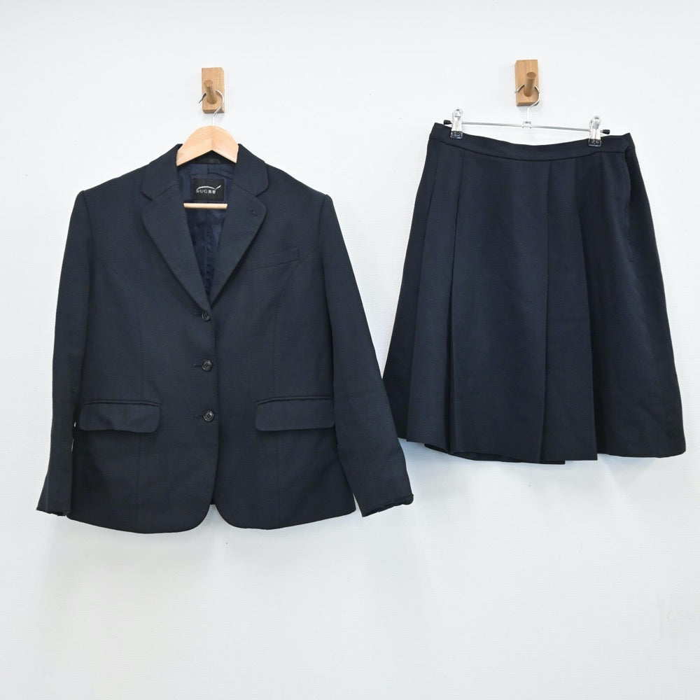 【中古】宮城県 聖ウルスラ学院英智高等学校 女子制服 2点（ブレザー・スカート）sf009052