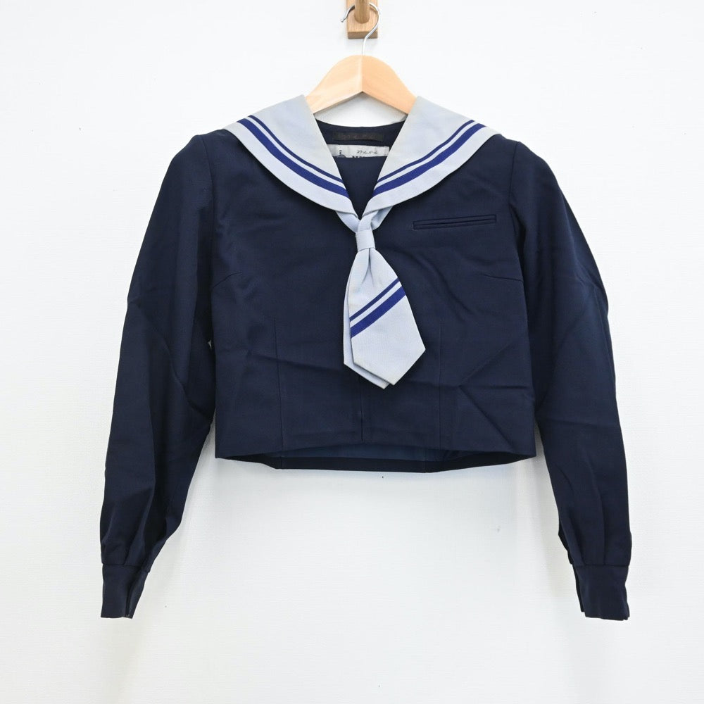 【中古】東京都 足立区立六月中学校 女子制服 3点（セーラー服・ジャンパースカート）sf009057