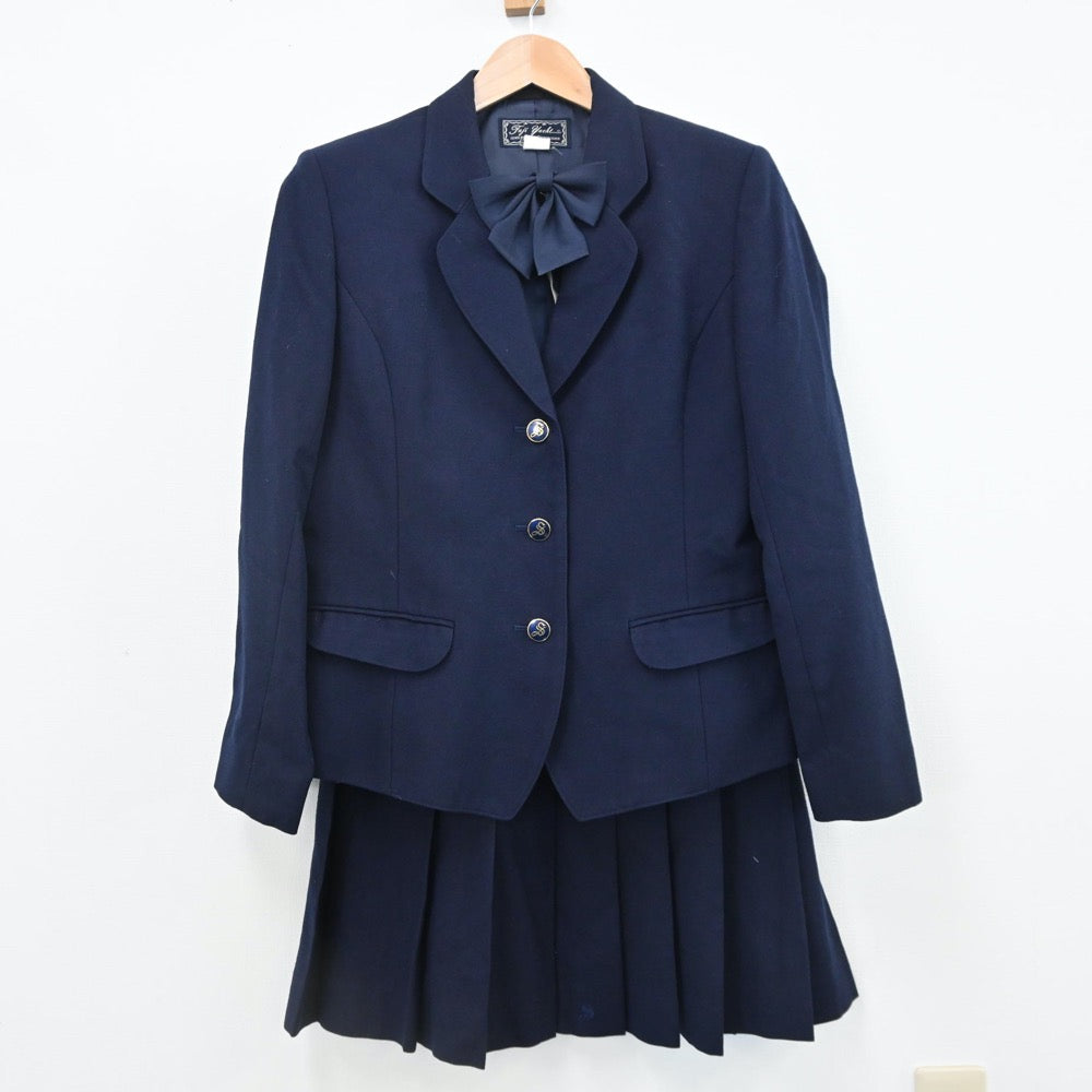 【中古】神奈川県 相模女子大学中学部・高等部 女子制服 3点（ブレザー・スカート）sf009061