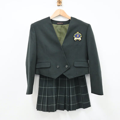 【中古】東京都 深川高等学校 女子制服 3点（ブレザー・スカート）sf009067