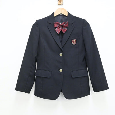 【中古】神奈川県 あかね台中学校 女子制服 3点（ブレザー・スカート）sf009072