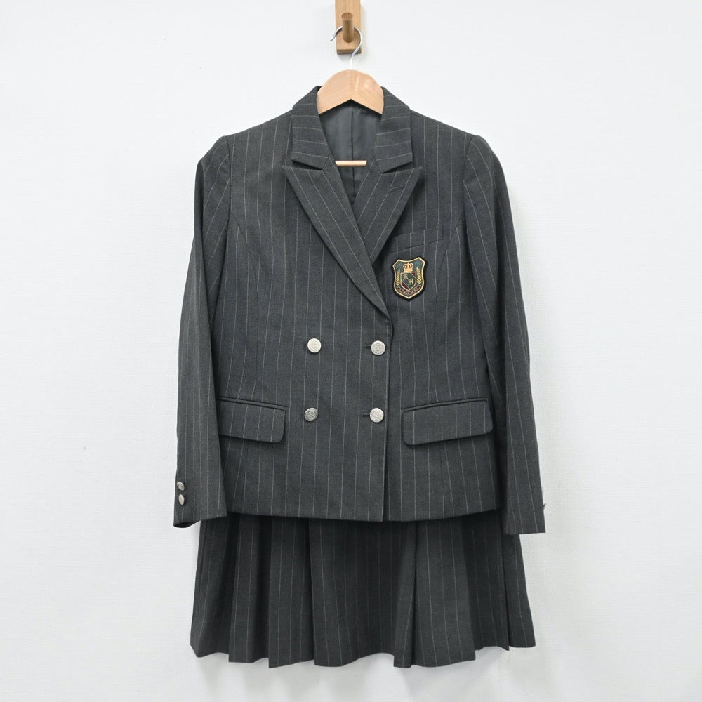 【中古】東京都 錦城高等学校 女子制服 5点（ブレザー・ベスト・スカート）sf009080