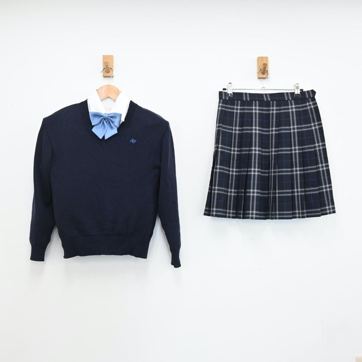 【中古制服】愛知県 聖カピタニオ女子高等学校 女子制服 6点（ブレザー・シャツ・ニット・スカート）sf009088【リサイクル学生服】 |  中古制服通販パレイド