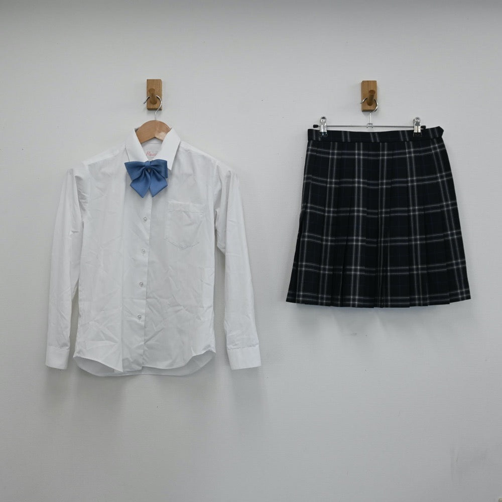 【中古】愛知県 聖カピタニオ女子高等学校 女子制服 6点（ブレザー・シャツ・ニット・スカート）sf009088