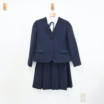 【中古】青森県 十和田工業高等学校 女子制服 4点（ブレザー・シャツ・スカート）sf009091