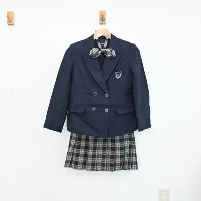 【中古】千葉県 木更津東高等学校 女子制服 4点（ブレザー・スカート・スカート）sf009098