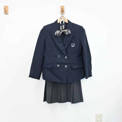 【中古】千葉県 木更津東高等学校 女子制服 4点（ブレザー・スカート・スカート）sf009098