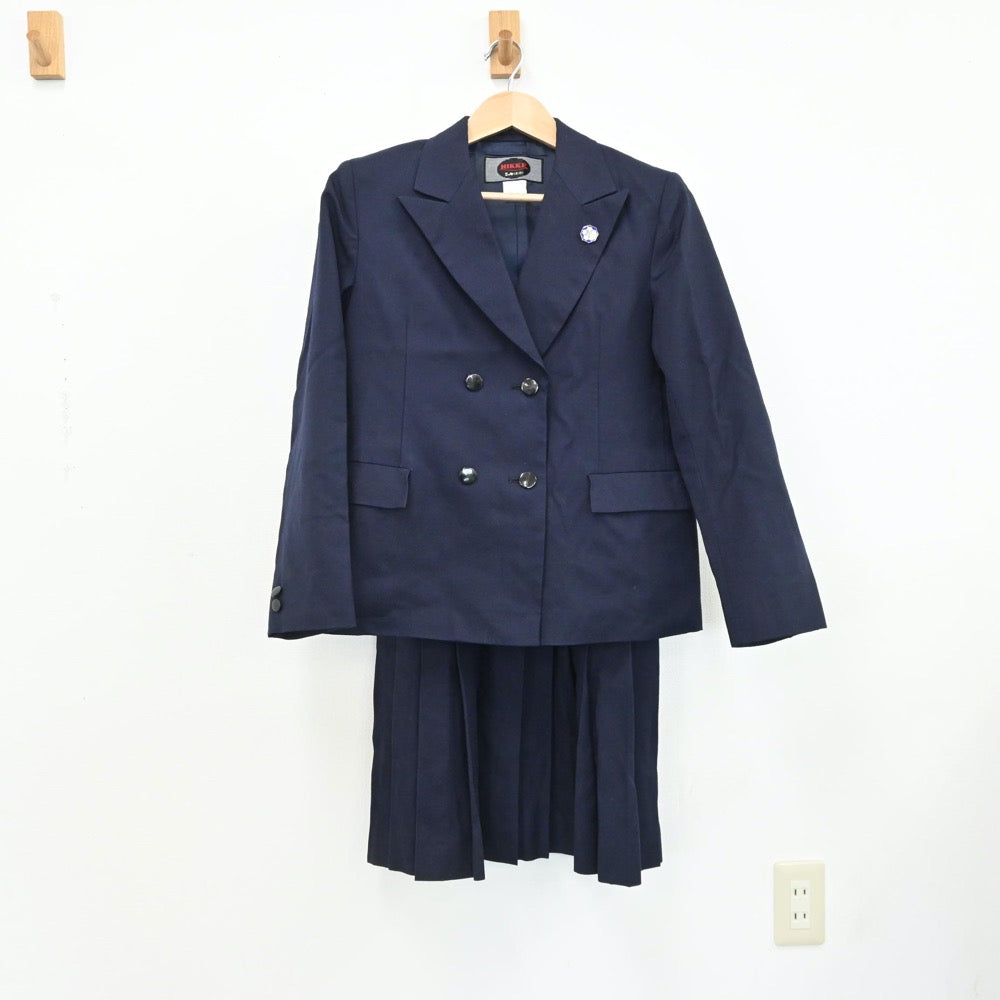 【中古】神奈川県 横浜平沼高等学校 女子制服 3点（ブレザー・ジャンパースカート）sf009100