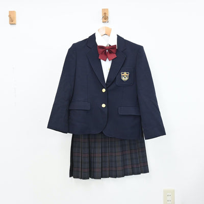 【中古】岐阜県 羽島高等学校(旧制服) 女子制服 4点（ブレザー・シャツ・スカート）sf009113