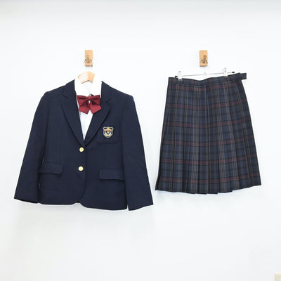 【中古】岐阜県 羽島高等学校(旧制服) 女子制服 4点（ブレザー・シャツ・スカート）sf009113