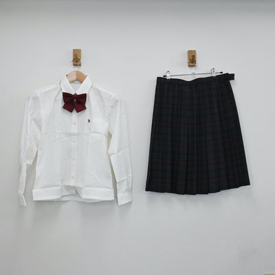 【中古】岐阜県 羽島高等学校(旧制服) 女子制服 4点（ブレザー・シャツ・スカート）sf009113