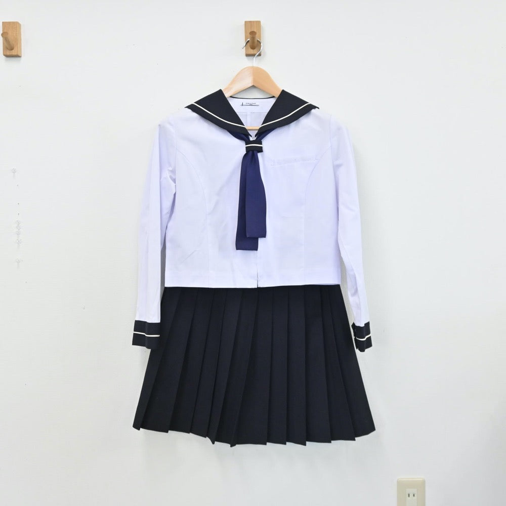 【中古】愛知県 修文女子高等学校 女子制服 5点（セーラー服・スカート）sf009114