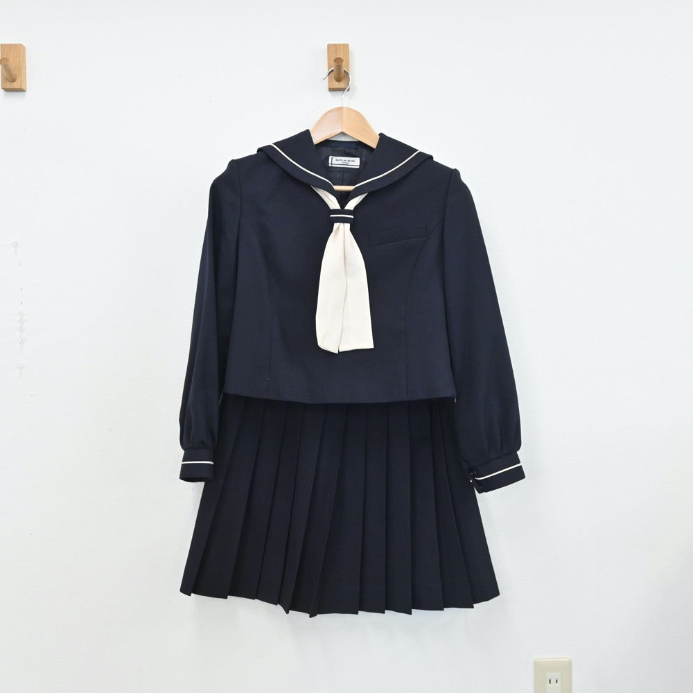 【中古】愛知県 修文女子高等学校 女子制服 5点（セーラー服・スカート）sf009114