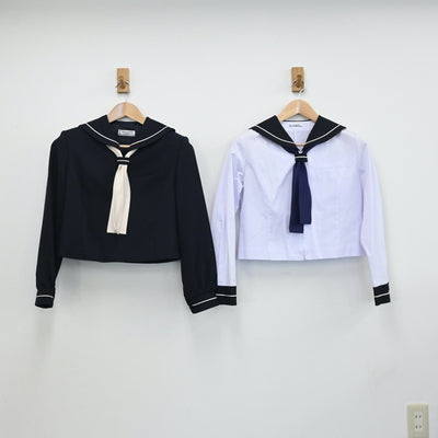 【中古】愛知県 修文女子高等学校 女子制服 5点（セーラー服・スカート）sf009114